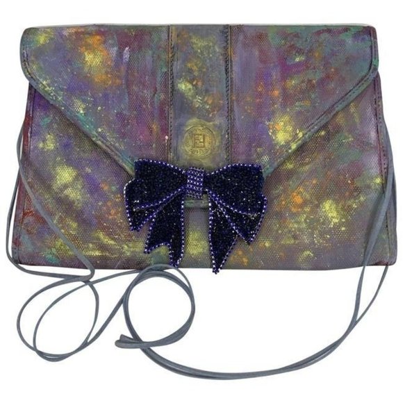 fendi customized multicolor canvas cross body bag - Picture 1 of 7